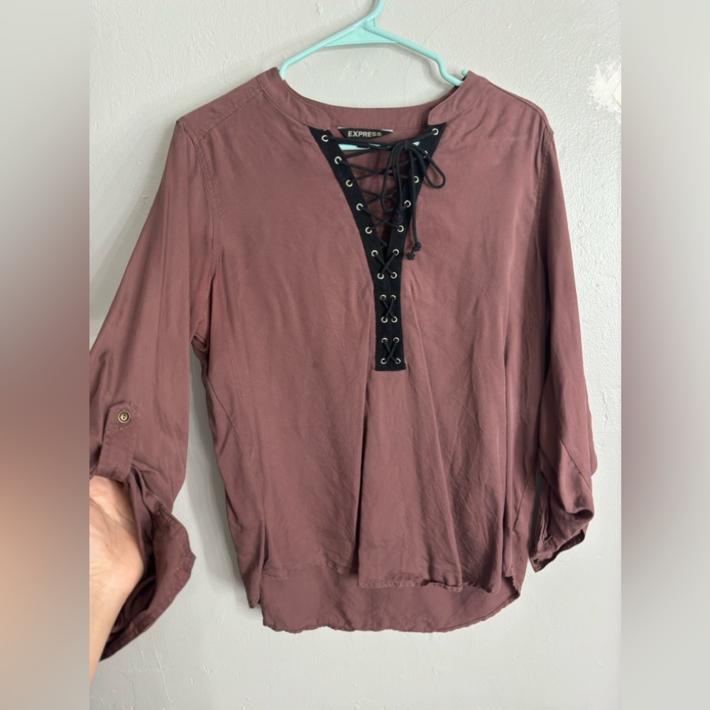 Express blouse color wine 💕